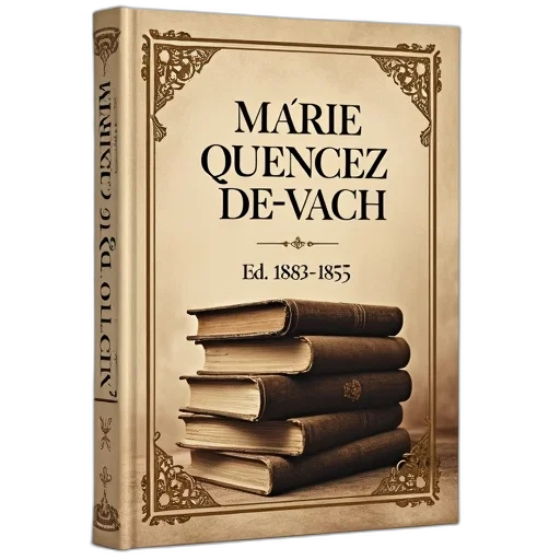 cover, book, titled, marie, quencez-de-vach, xc3, xa9, 1858-1855 transparent PNG cut-out
