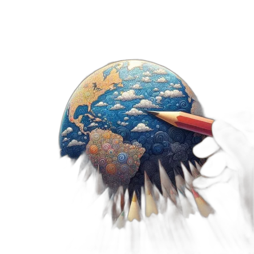 umbrella, hat, hair, mask, photorealistic, watercolor, concept art, fantasy art transparent PNG cut-out