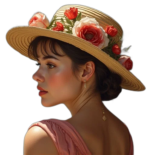 hat, crown, jewelry, face transparent PNG cut-out