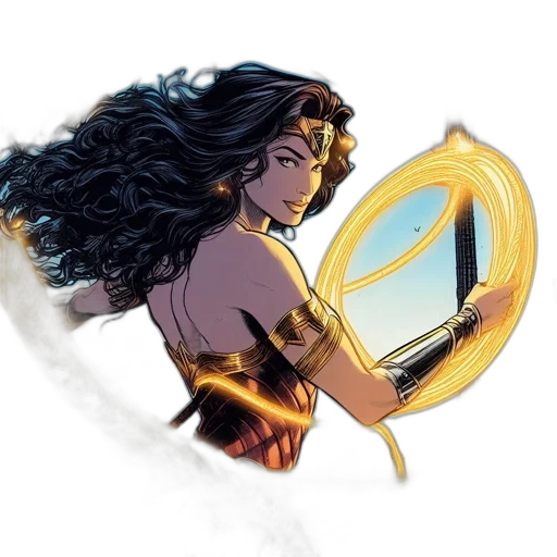 jewelry, comic book art, concept art, fantasy art, pixel art, woman, resembling, wonder transparent PNG cut-out