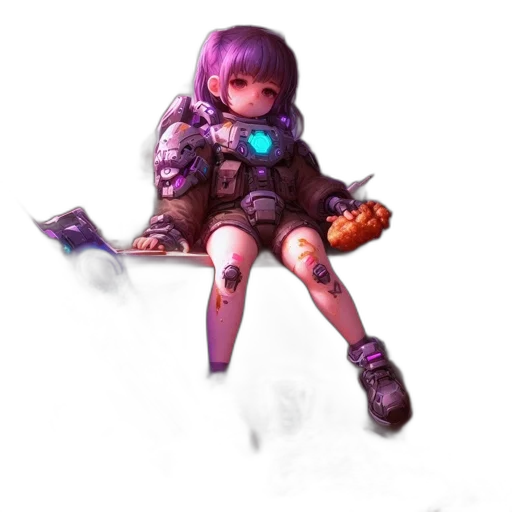 weapon, staff, robot, sword, concept art, fantasy art, pixel art, cyberpunk transparent PNG cut-out
