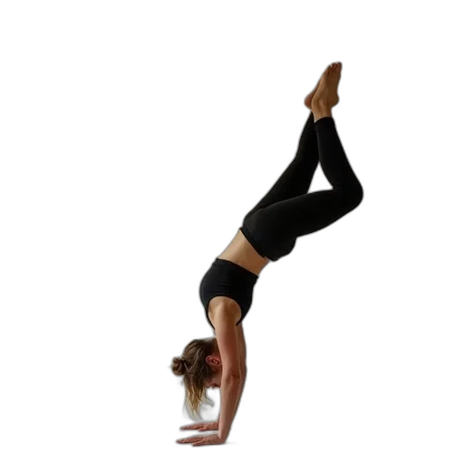 woman, doing, back, stretch transparent PNG cut-out