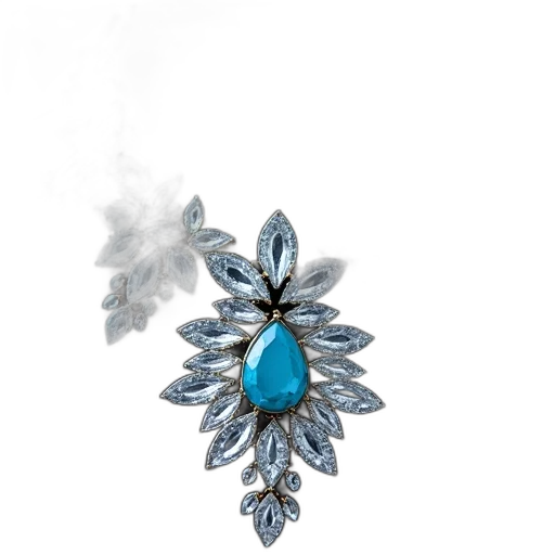 jewelry, crown, staff, blue, close-up, view, white, gemstone transparent PNG cut-out