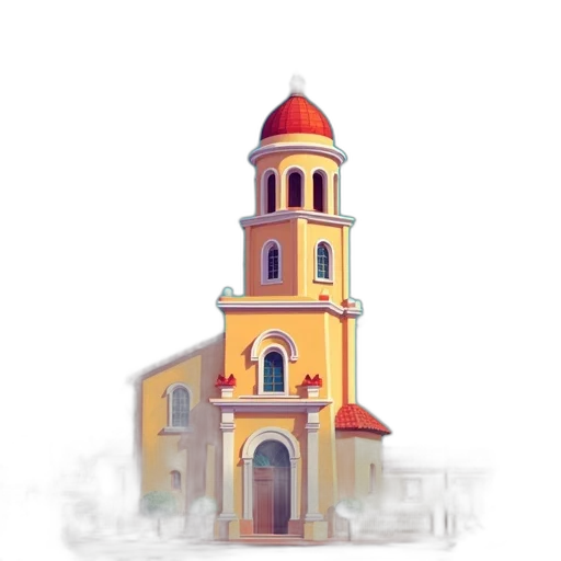 building, dress, hat, umbrella, 3d render, watercolor, concept art, pixel art transparent PNG cut-out