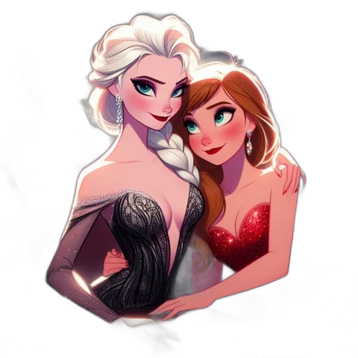 dress, crown, concept art, cartoon, fantasy art, pixel art, fire, underwater transparent PNG cut-out