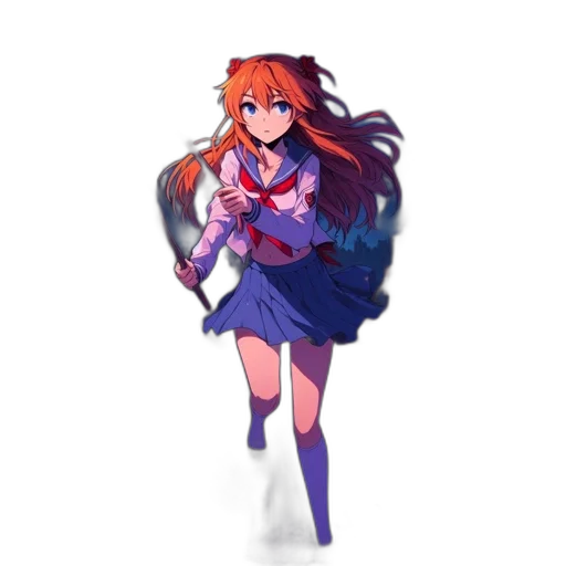 dress, weapon, staff, sword, pixel art, anime, concept art, fantasy art transparent PNG cut-out