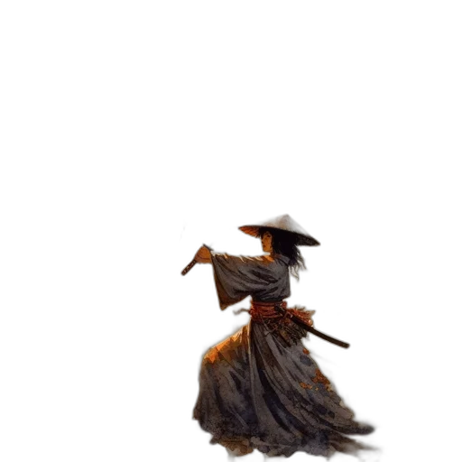 staff, dress, hat, hair, concept art, 3d render, fantasy art, pixel art transparent PNG cut-out