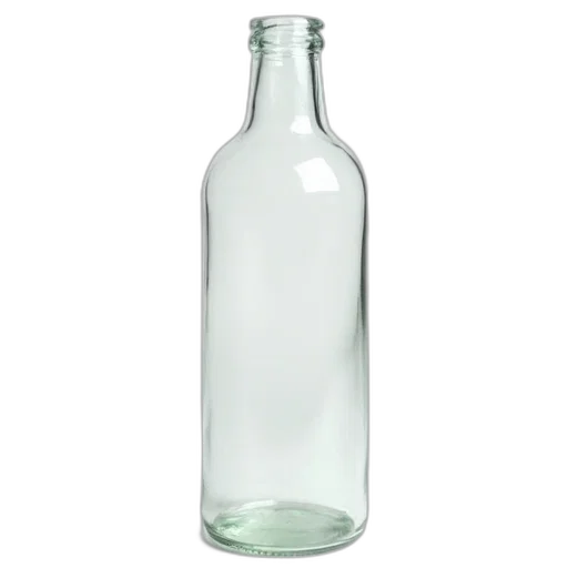 bottle, weapon, food, dress, 3d render, photorealistic, clear, glass transparent PNG cut-out