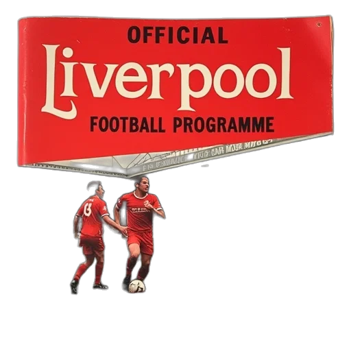 official, liverpool, football, programme transparent PNG cut-out