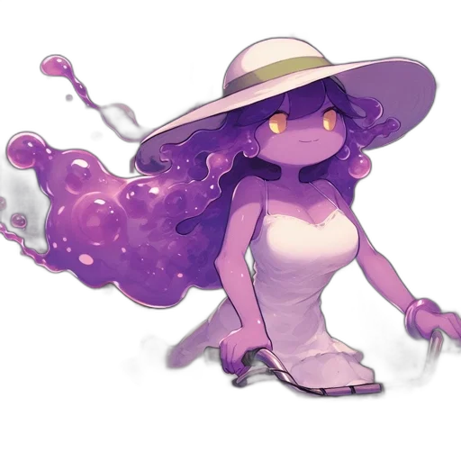 hat, staff, dress, flower, concept art, watercolor, pixel art, fantasy art transparent PNG cut-out