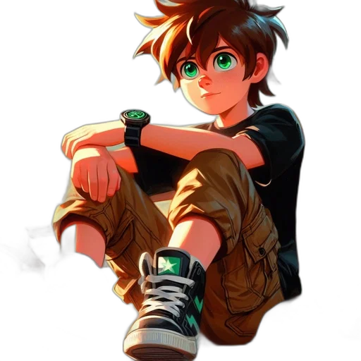 jacket, weapon, face, shoes, concept art, anime, pixel art, cartoon transparent PNG cut-out
