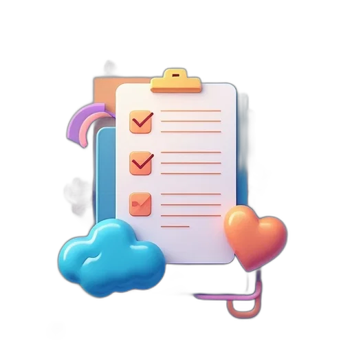 3d render, concept art, pastel, colorful transparent PNG cut-out