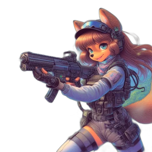 weapon, staff, concept art, cyberpunk, pixel art, anime, blue, anthropomorphic transparent PNG cut-out