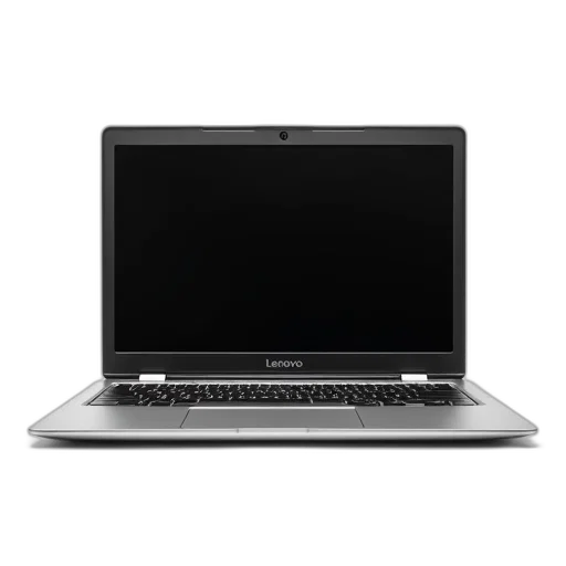 3d render, sleek, silver, laptop, black, screen, keyboard, open transparent PNG cut-out