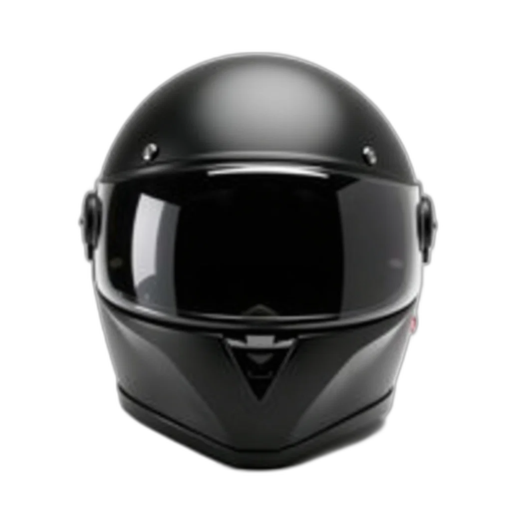 mask, face, 3d render, photorealistic, black, motorcycle, helmet, reflective transparent PNG cut-out