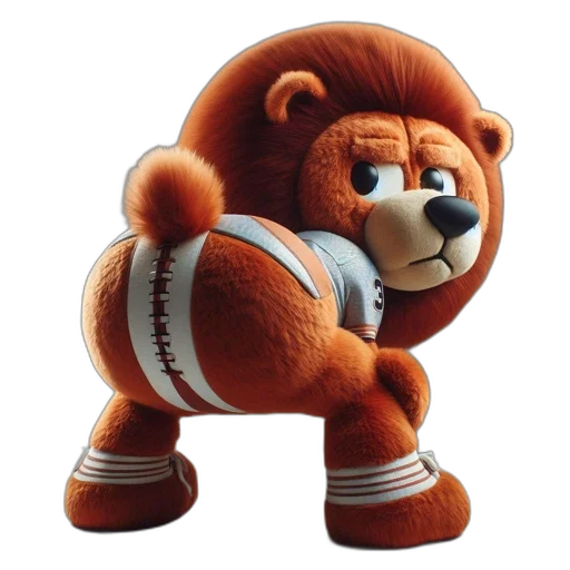 animal, staff, 3d render, concept art, animated, lion, mane, jersey transparent PNG cut-out