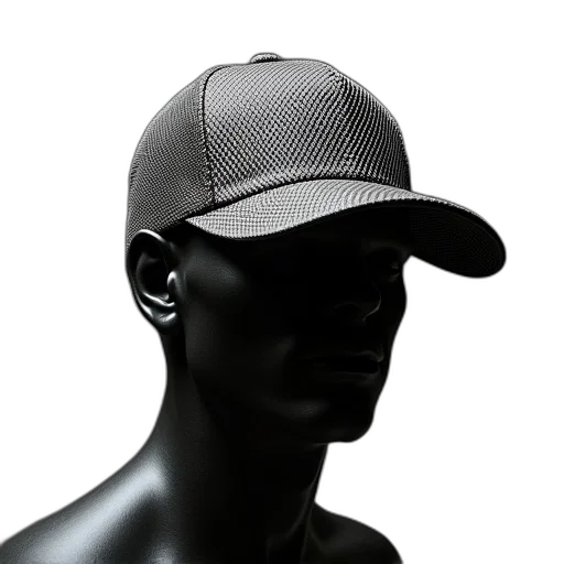 hat, jacket, face, 3d render transparent PNG cut-out