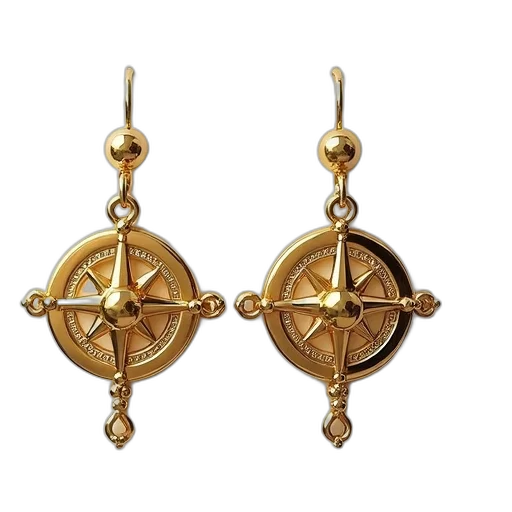 jewelry, pair, earrings, featuring transparent PNG cut-out