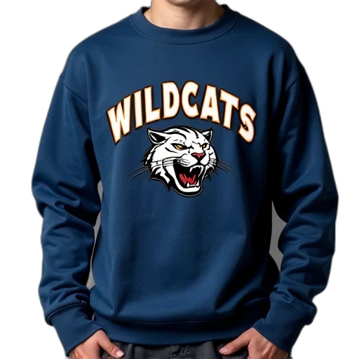 jacket, wildcats, sweatshirt, made transparent PNG cut-out