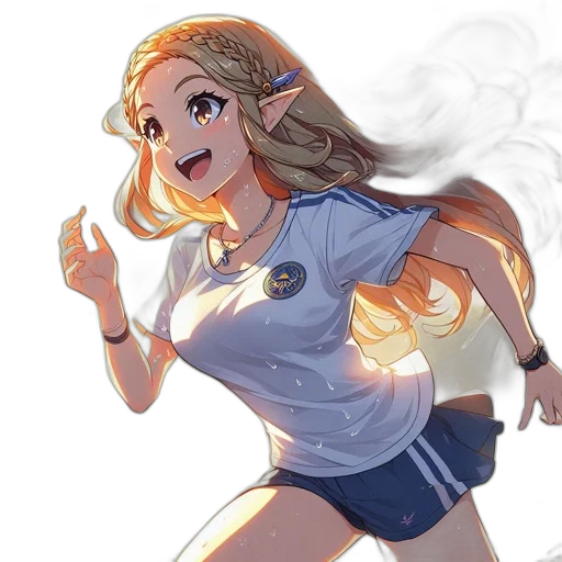 staff, dress, weapon, anime, pixel art, cartoon, concept art, fire transparent PNG cut-out