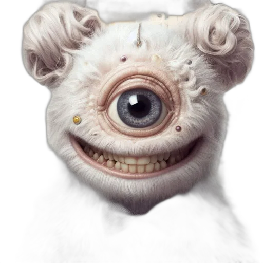creature, animal, face, mask, concept art, 3d render, photorealistic, fantasy art transparent PNG cut-out