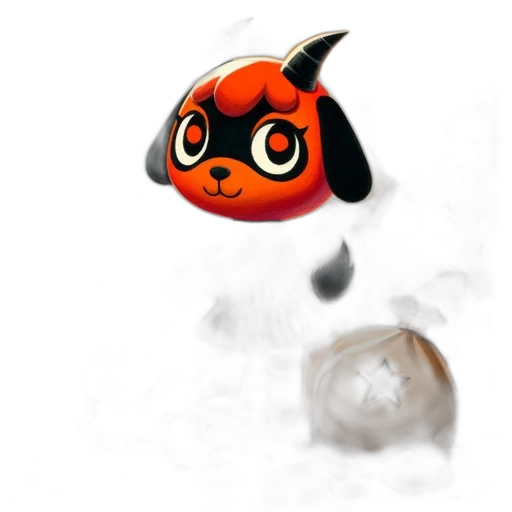 animal, creature, staff, weapon, concept art, 3d render, pixel art, photorealistic transparent PNG cut-out