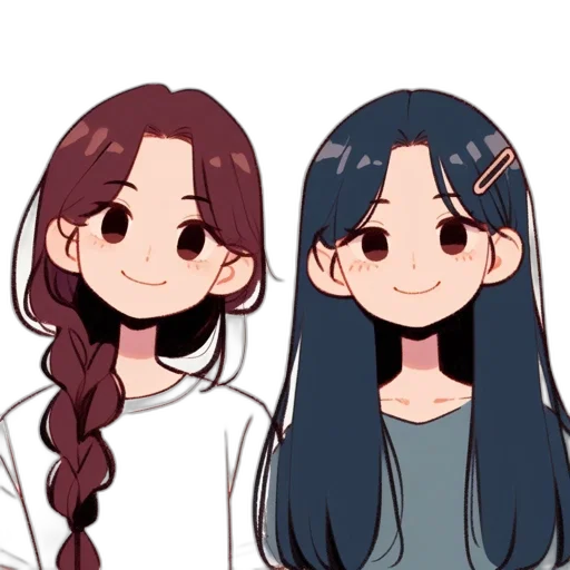 hair, anime, cartoon, pixel art, concept art, pastel, monochrome, dark transparent PNG cut-out