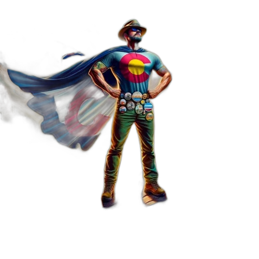 concept art, pixel art, comic book art, 3d render, individual, stands, atop, boulder transparent PNG cut-out