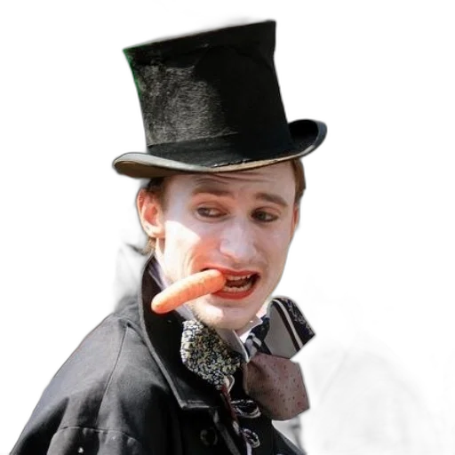 staff, hat, face, food, photorealistic, concept art, man, top transparent PNG cut-out