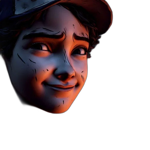 face, mask, hat, robot, 3d render, photorealistic, concept art, vaporwave transparent PNG cut-out
