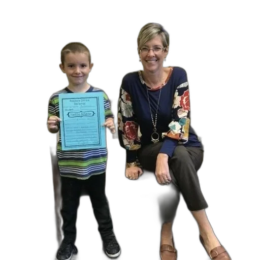 staff, teacher, student, pose, together, holding, certificate transparent PNG cut-out