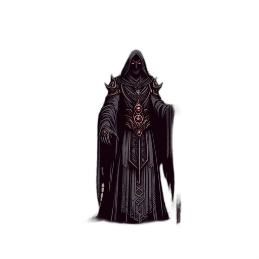 jacket, staff, mask, weapon, concept art, fantasy art, 3d render, pixel art transparent PNG cut-out