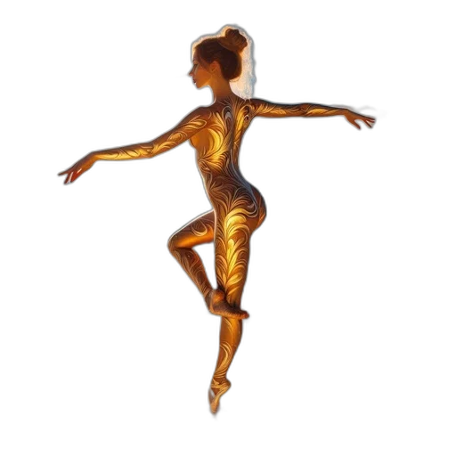 jewelry, staff, 3d render, concept art, photorealistic, oil painting, golden, woman transparent PNG cut-out