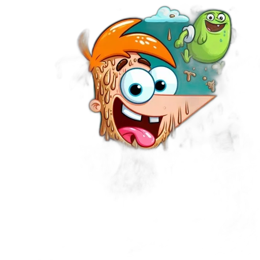 staff, creature, concept art, pixel art, cartoon, 3d render, illustration, features transparent PNG cut-out