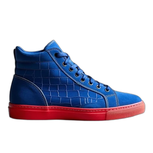 shoes, blue, croc, print transparent PNG cut-out