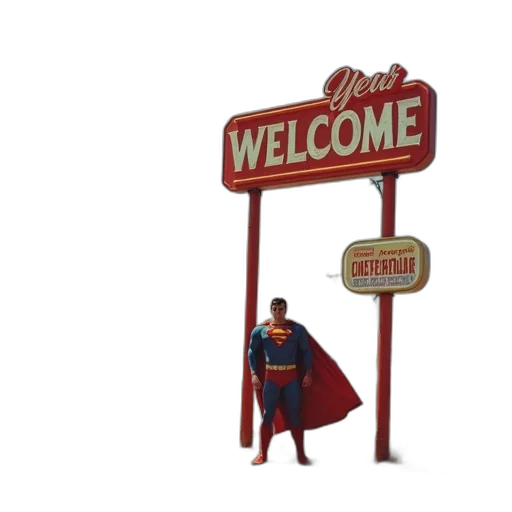 3d render, concept art, comic book art, welcome transparent PNG cut-out