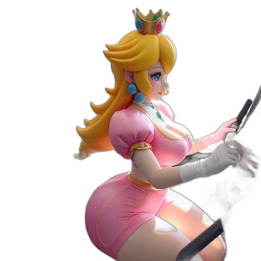 dress, staff, weapon, crown, concept art, 3d render, fantasy art, vaporwave transparent PNG cut-out