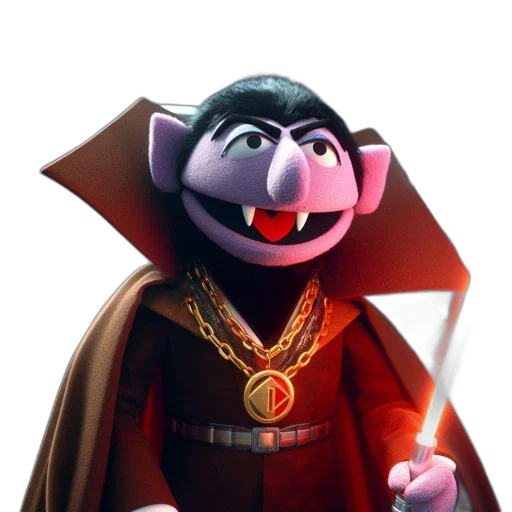 staff, sword, crown, face, concept art, 3d render, puppet, character transparent PNG cut-out