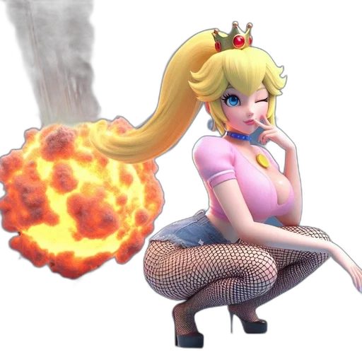 weapon, dress, crown, concept art, 3d render, anime, fantasy art, fire transparent PNG cut-out