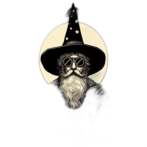 staff, hat, mask, face, fantasy art, concept art, pixel art, cartoon transparent PNG cut-out