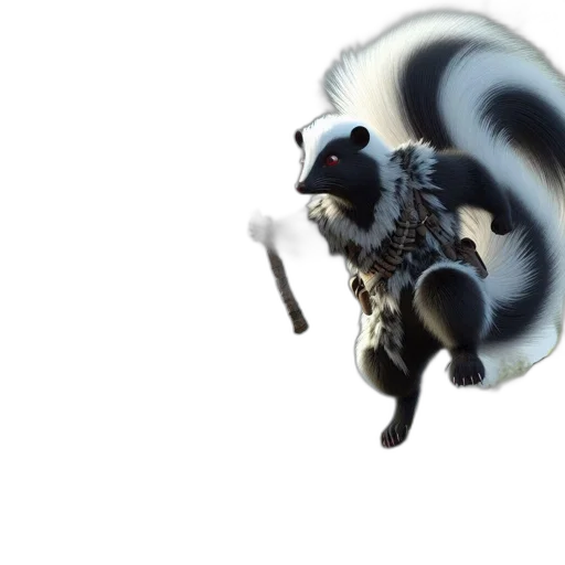 animal, creature, weapon, staff, concept art, 3d render, fantasy art, photorealistic transparent PNG cut-out