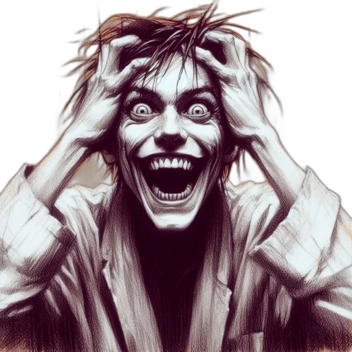 face, creature, comic book art, photorealistic, concept art, pencil sketch, monochrome, sketch transparent PNG cut-out