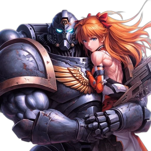 robot, weapon, concept art, fantasy art, anime, comic book art, outer space, fire transparent PNG cut-out