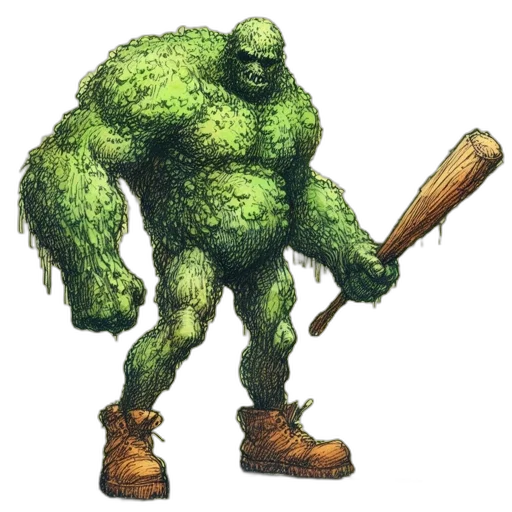 creature, animal, staff, weapon, concept art, pixel art, fantasy art, comic book art transparent PNG cut-out