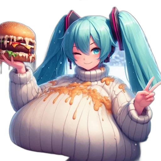 food, creature, robot, dress, pixel art, concept art, anime, 3d render transparent PNG cut-out