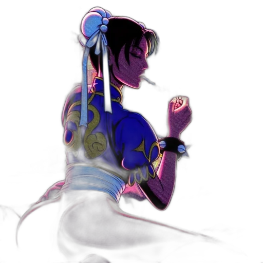 staff, weapon, sword, robot, concept art, vaporwave, cyberpunk, watercolor transparent PNG cut-out