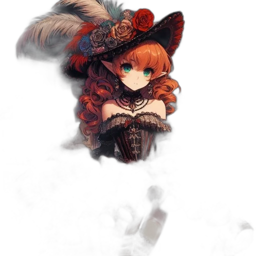 hat, staff, dragon, animal, fantasy art, anime, pixel art, concept art transparent PNG cut-out