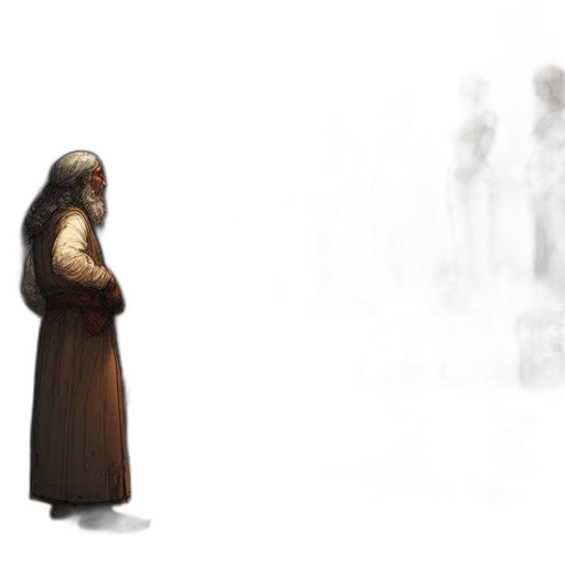 staff, creature, concept art, fantasy art, pixel art, 3d render, fog, snow transparent PNG cut-out