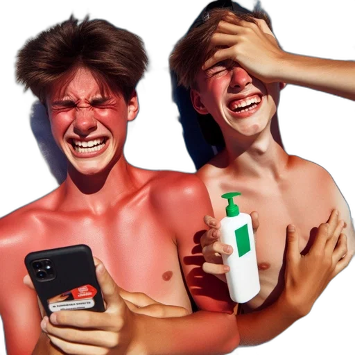 mask, bottle, photorealistic, fire, two, young, men, lie transparent PNG cut-out