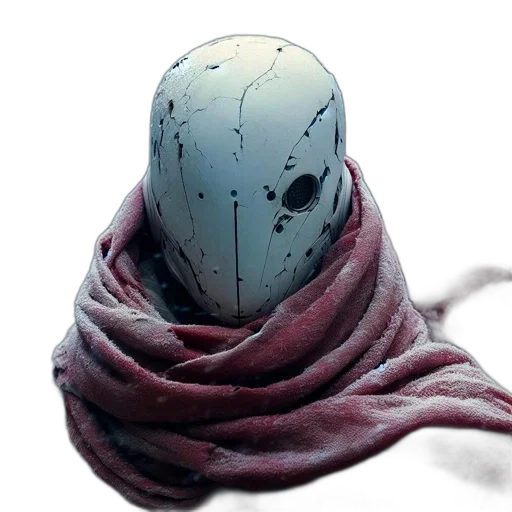 mask, face, creature, robot, concept art, 3d render, comic book art, photorealistic transparent PNG cut-out
